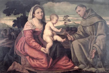 Madonna und Kind mit St. Franziskus, ca. 1540